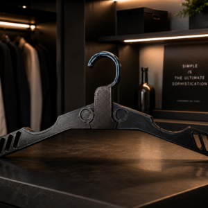 Cintre de voyage pliable noir imprimé en 3D